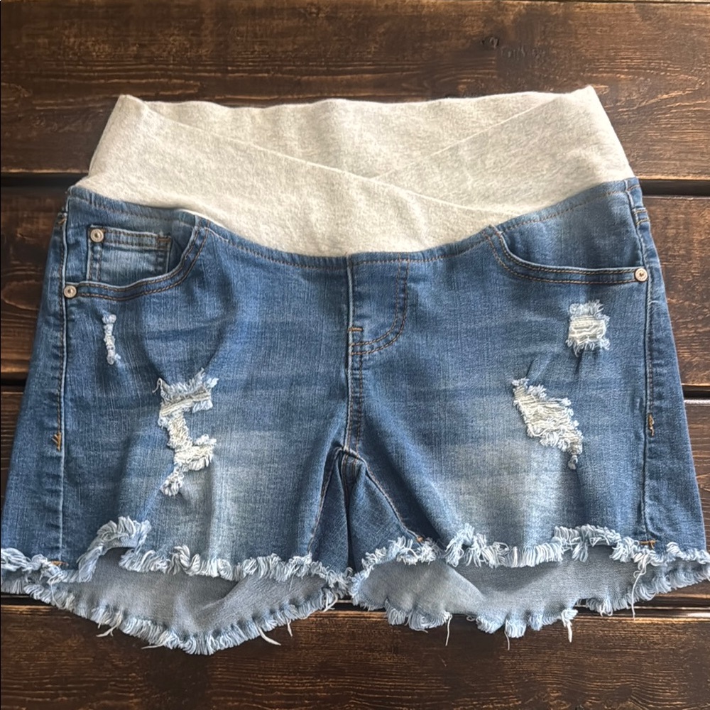 Women’s Underbelly Maternity Jean Shorts (2 pair)